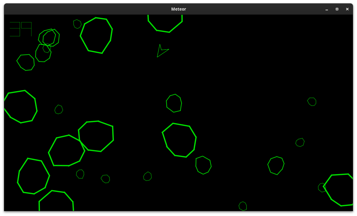 Screenshot of the game "Meteor"